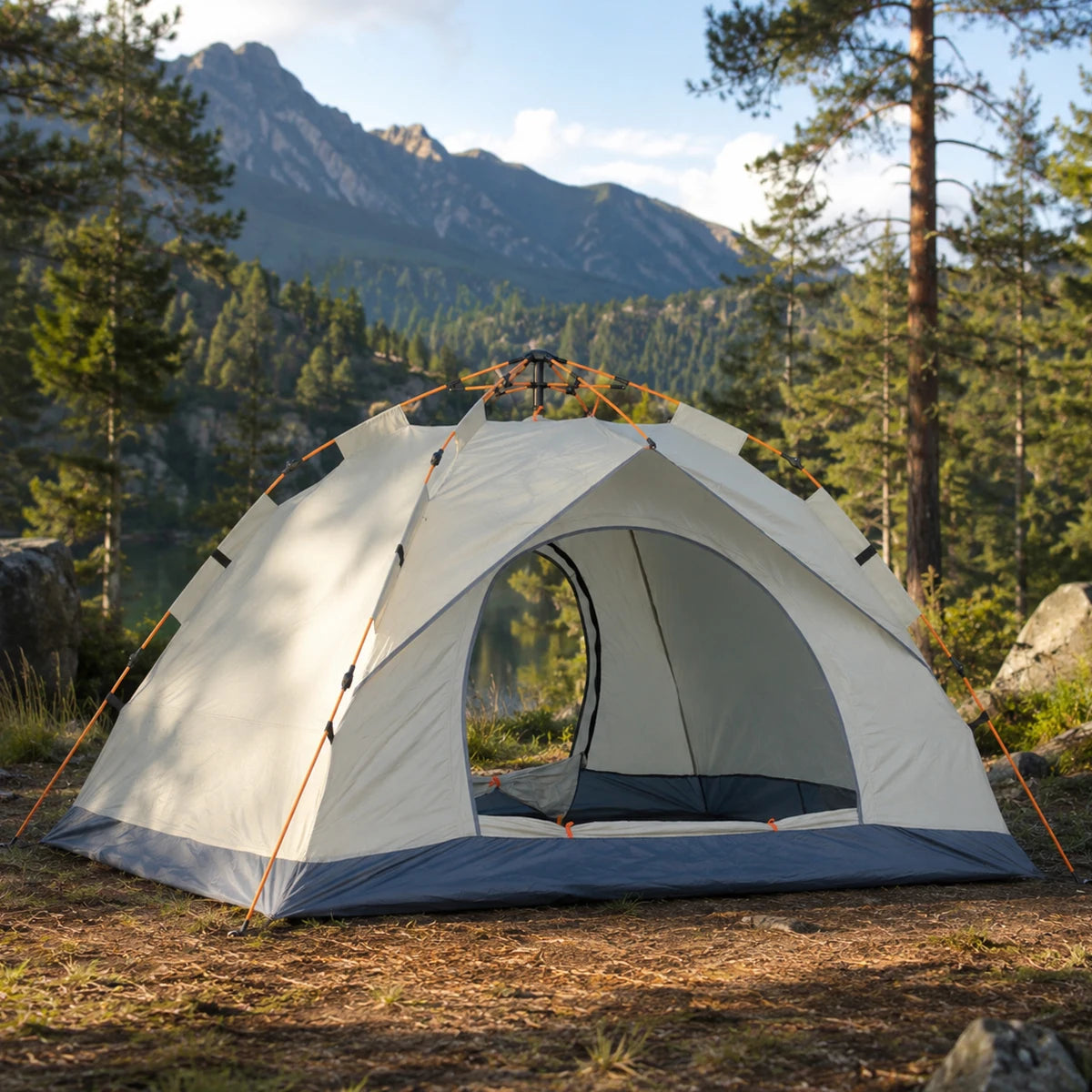 TRIBENEST Automatic Pop Up Camping Tent for Outdoor Adventures