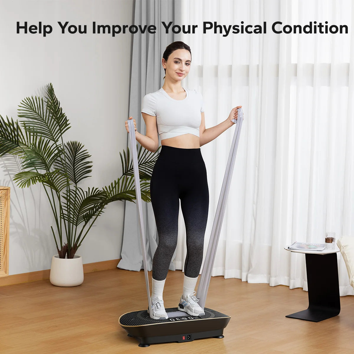 MERACH Whole Body Vibration Plate Exercise Machine Fitness Platform