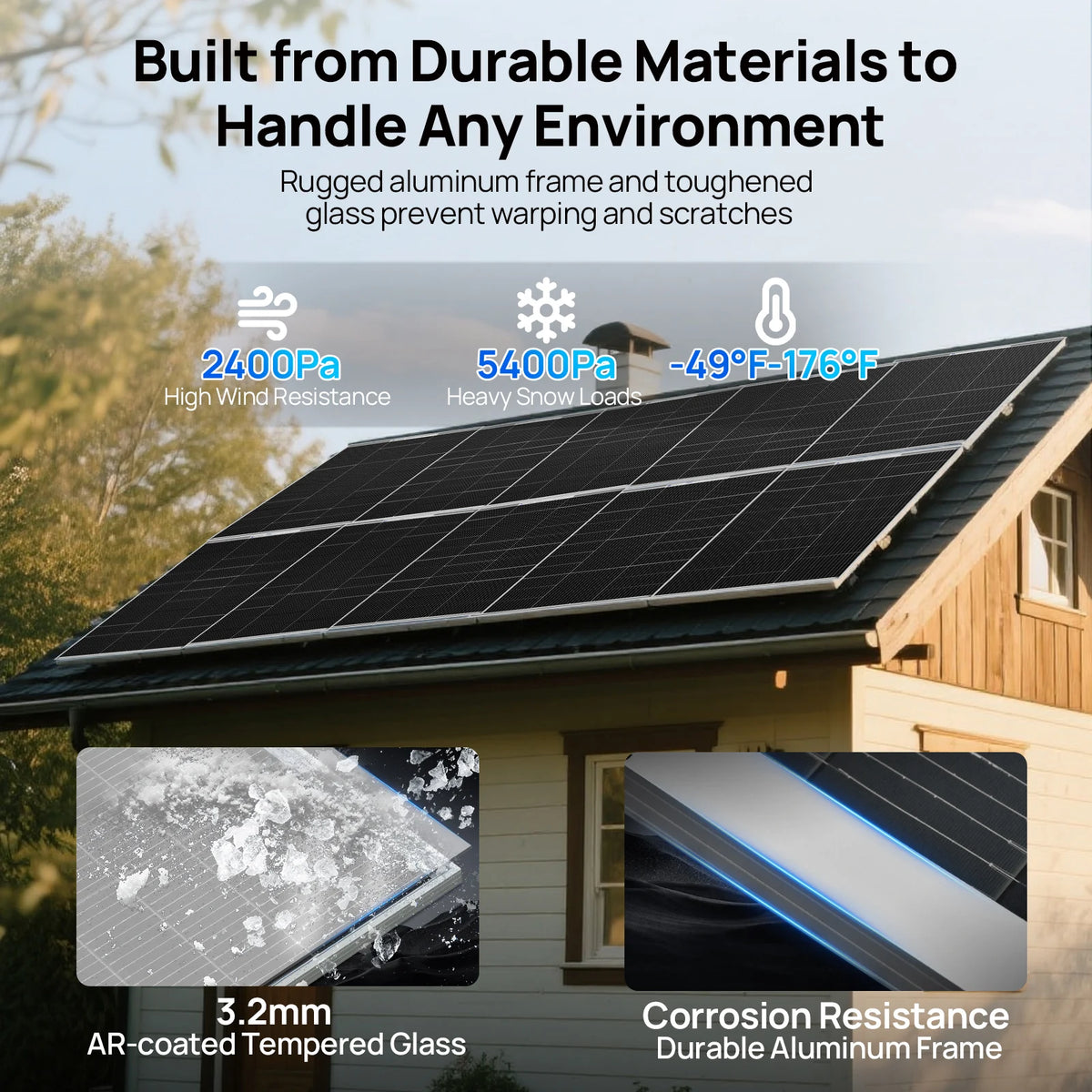 ECO-WORTHY Efficient N Type Solar Panels for Off Grid Applications