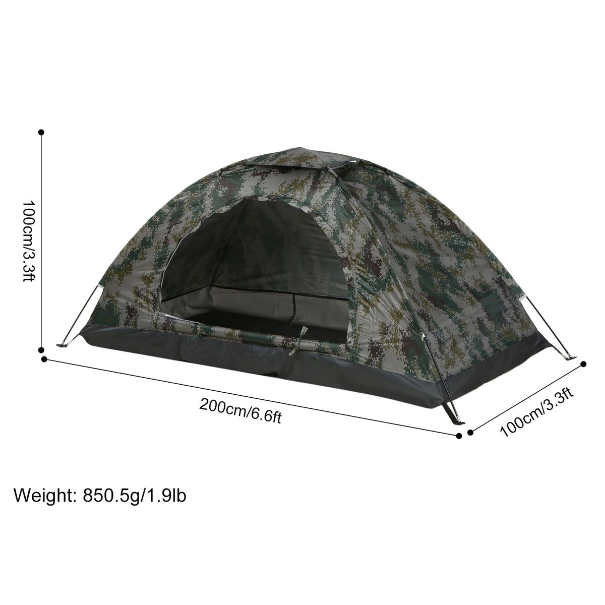 TOMSHOO Ultralight Camping Tent With UV Protection for Hiking