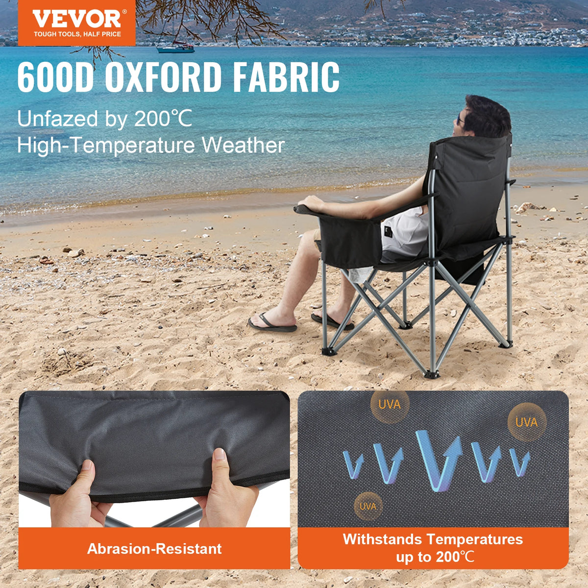 SucceBuy Outdoor Camping Folding Chair for Hiking Beach and Fishing Gear