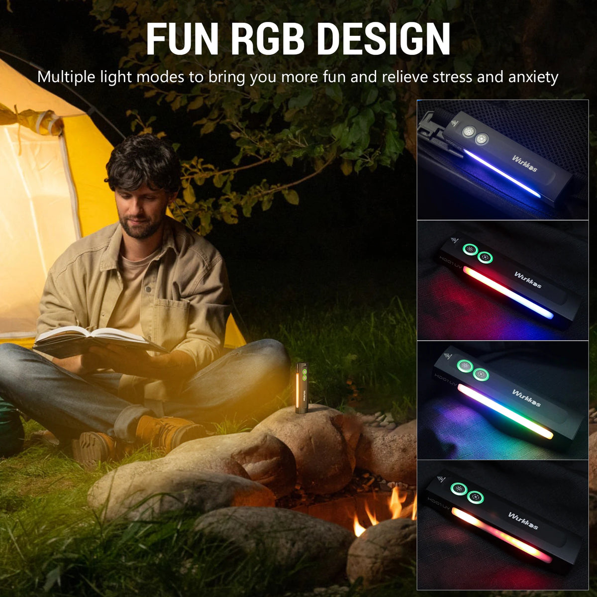 Wurkkos HD01 Multifunctional UV EDC Rechargeable Flashlight