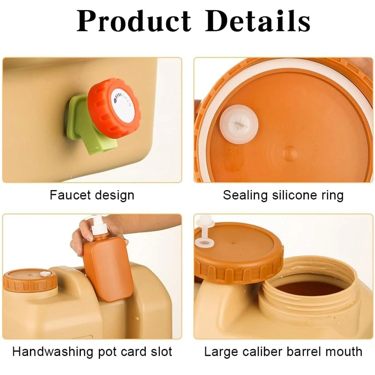 Portable Emergency Water Storage Bag With Spigot For Outdoor Camping