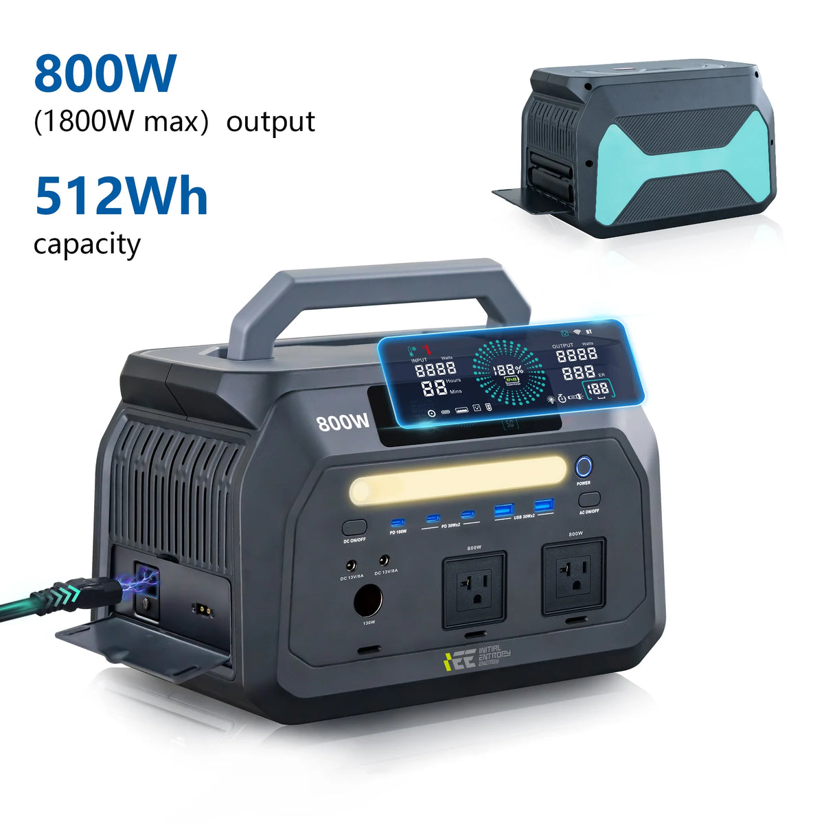 OSCAL IEE P800 Portable Power Station With LiFePO4 Battery