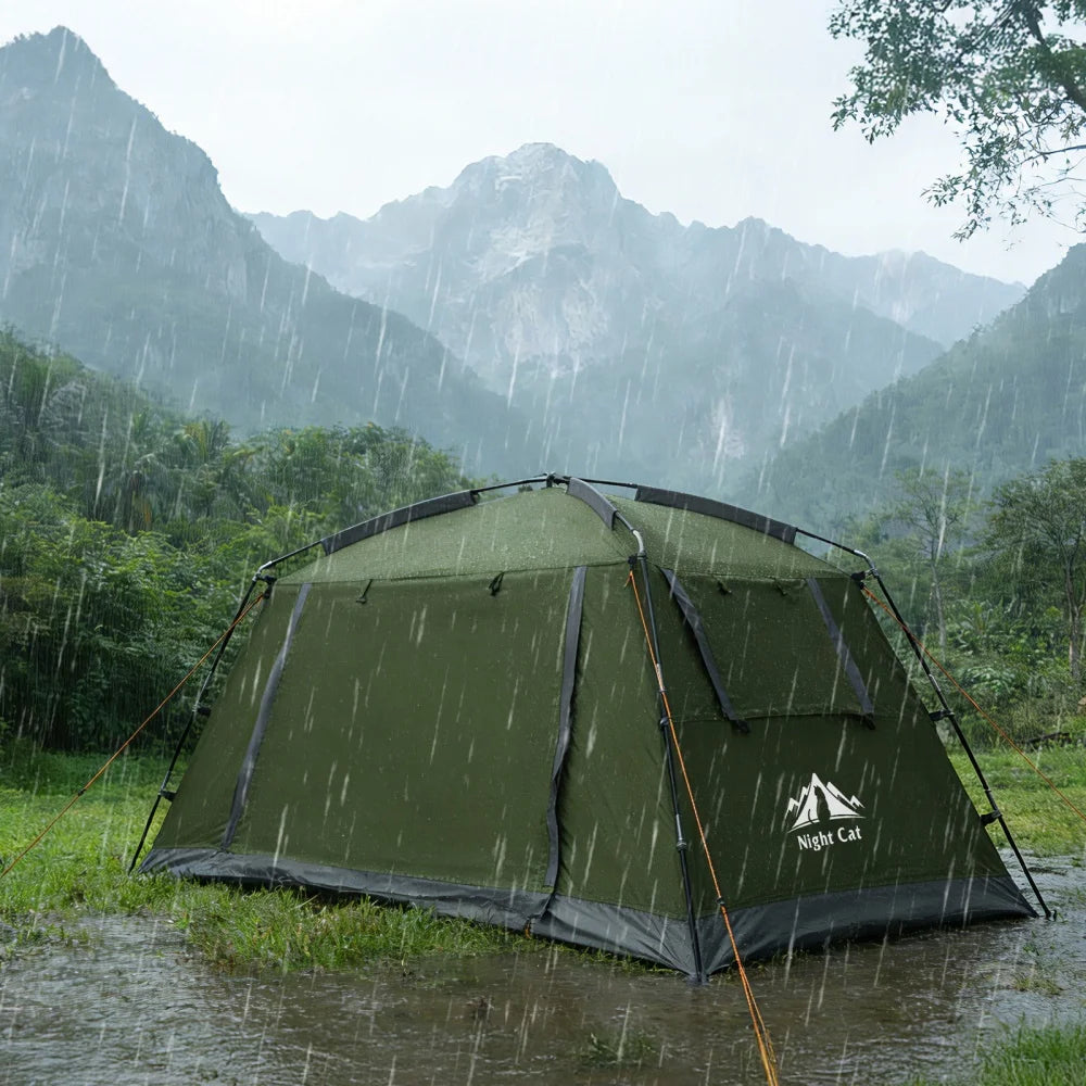 Night Cat Waterproof Backpacking Tent For Hiking And Camping