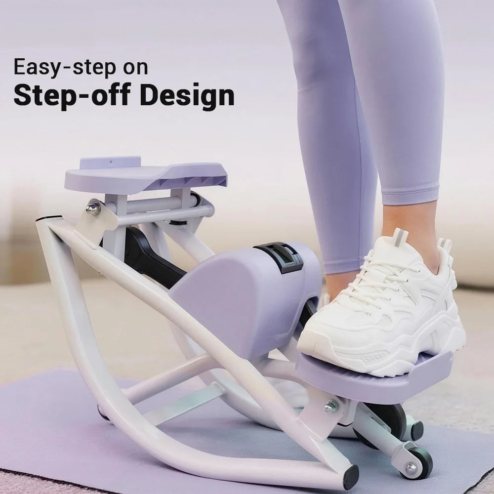 UMAY Mini Stepper With Resistance Bands For Home Workouts