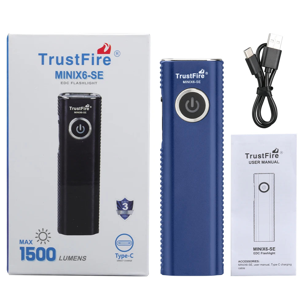 TrustFire MINIX6-SE Rechargeable LED Flashlight With UV Light