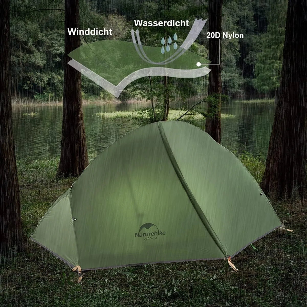 Naturehike Ultralight Waterproof Double Layer Trekking Camping Tent