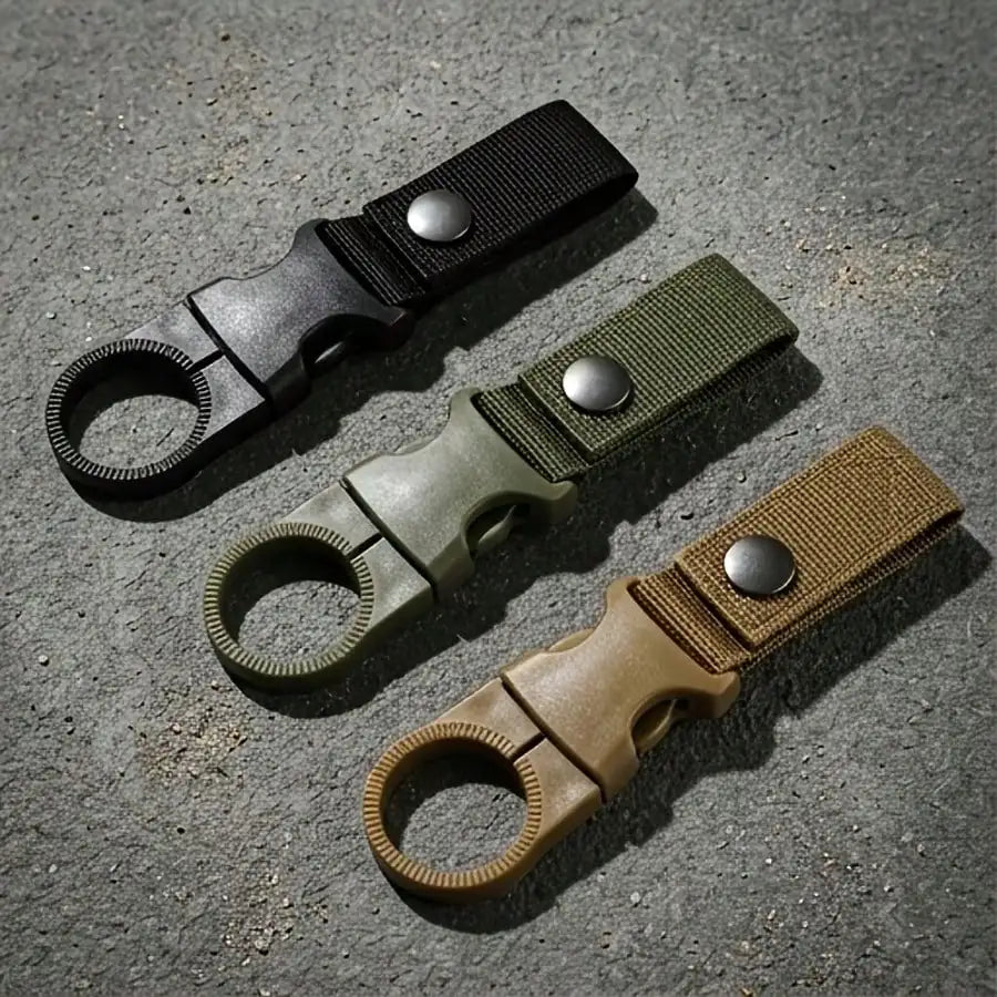 Outdoor Hiking Carabiner Water Bottle Carrier Clips For Camping