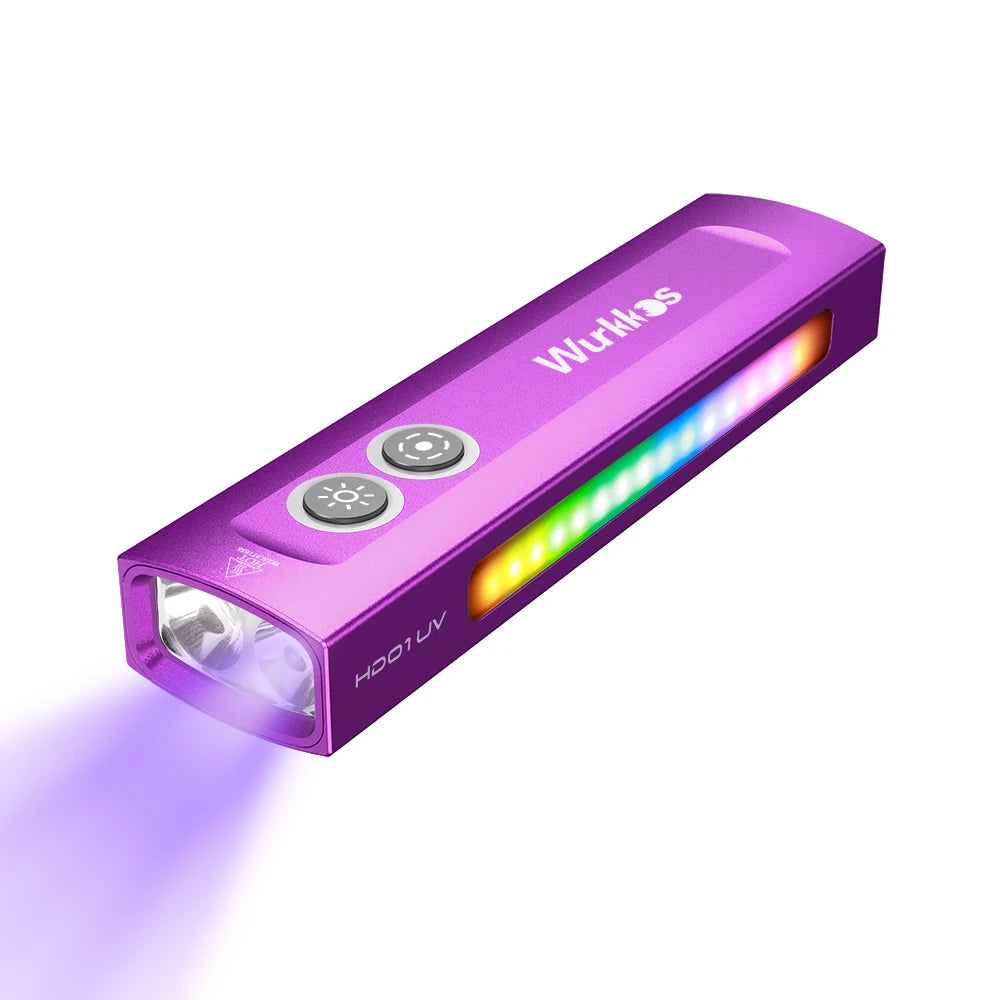 Wurkkos HD01 Multifunctional UV EDC Rechargeable Flashlight