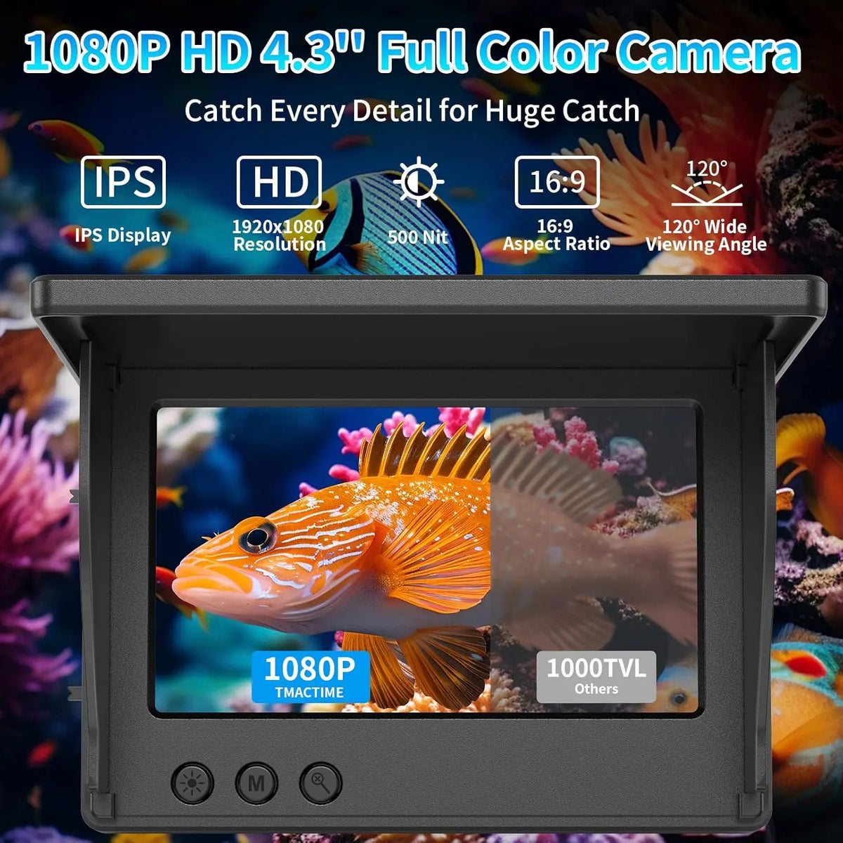 Underwater Fishing Camera With HD LCD Display And Night Vision