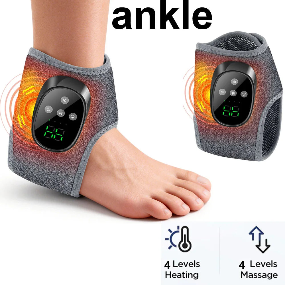 Hailicare Wireless Electric Heating Ankle Brace With Massage Support