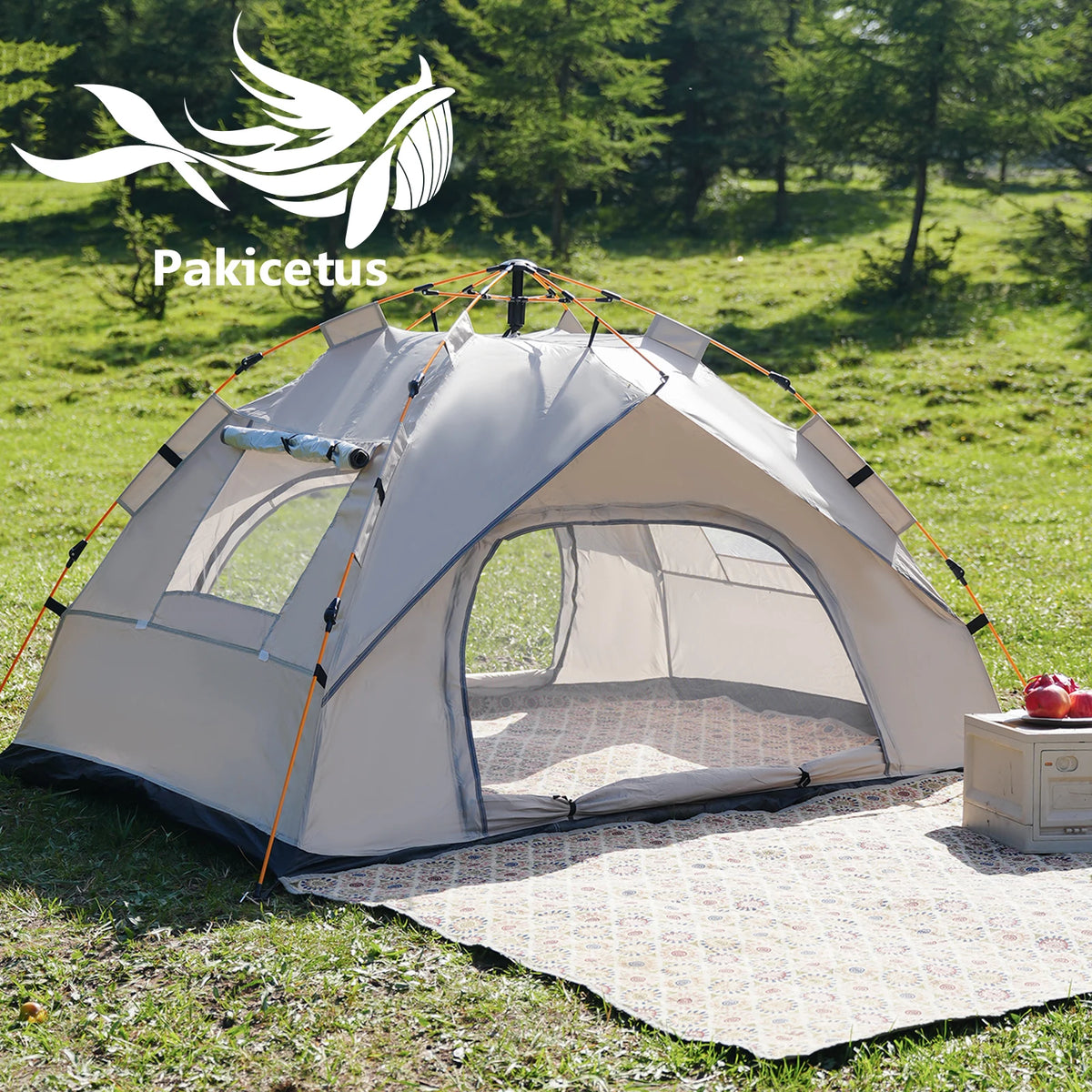 Pakicetus Automatic Camping Tent With Quick Setup And Sunshade