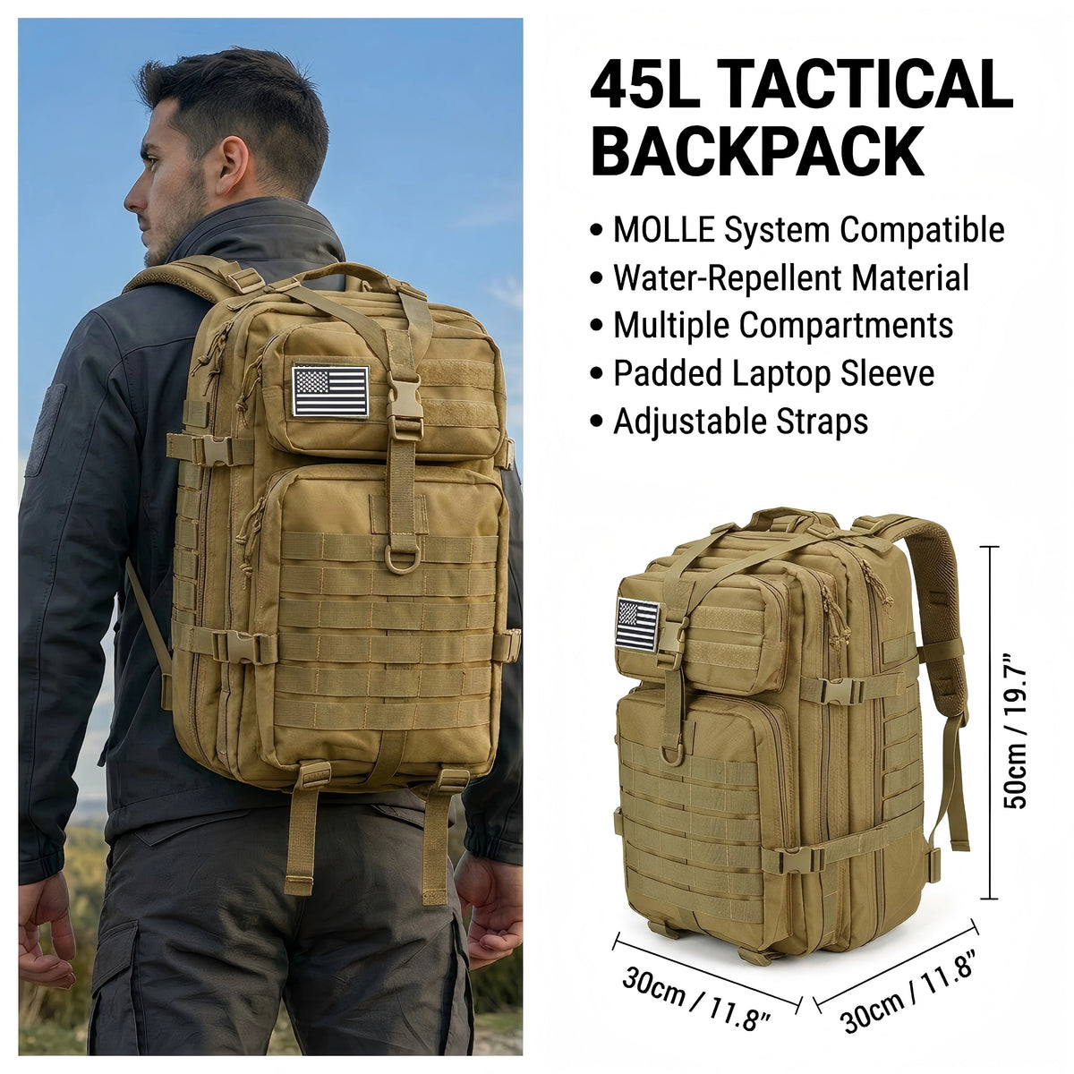 ReFire Gear Tactical Hunting Backpack Water Resistant Outdoor Pack