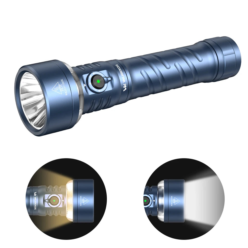 Wurkkos TS27 Rechargeable Flashlight With Reverse Charging Power Bank