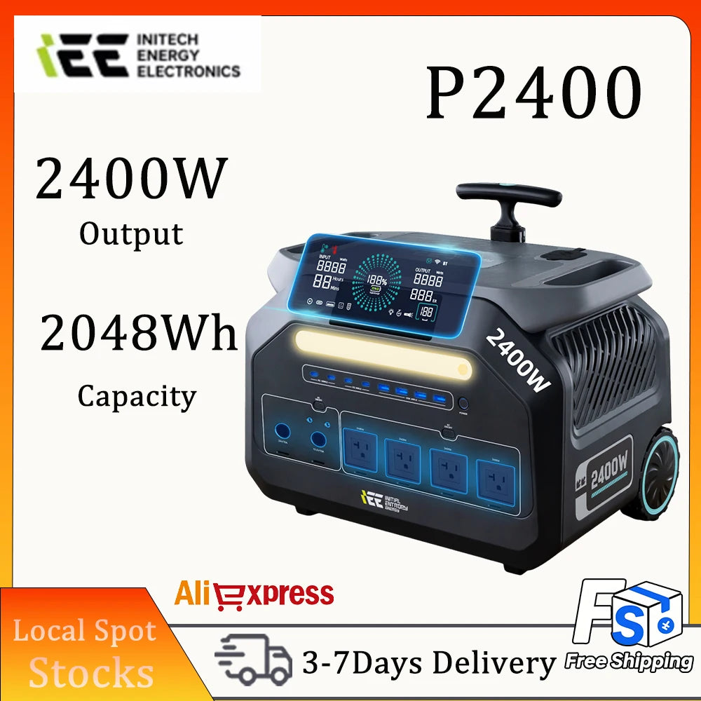 IEE Portable Power Station With LiFePO4 Battery And Solar Charging