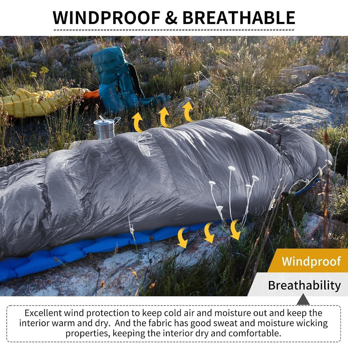 Naturehike Ultralight Duck Down Sleeping Bag For Outdoor Camping
