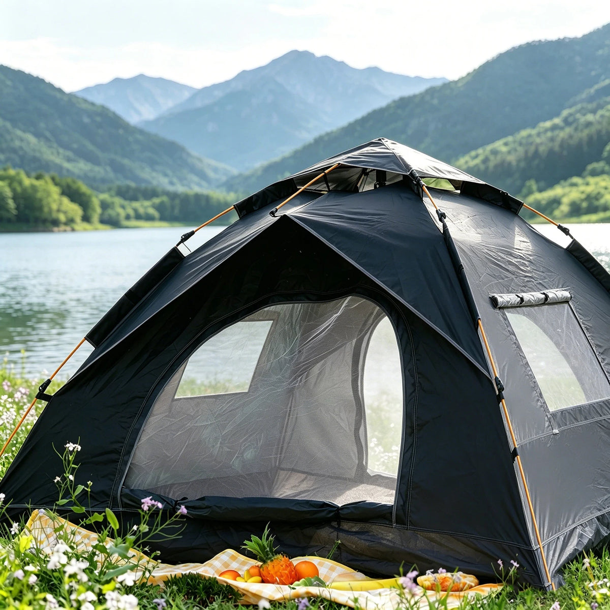 Pakicetus Instant Pop Up Dome Tent With Dual Doors
