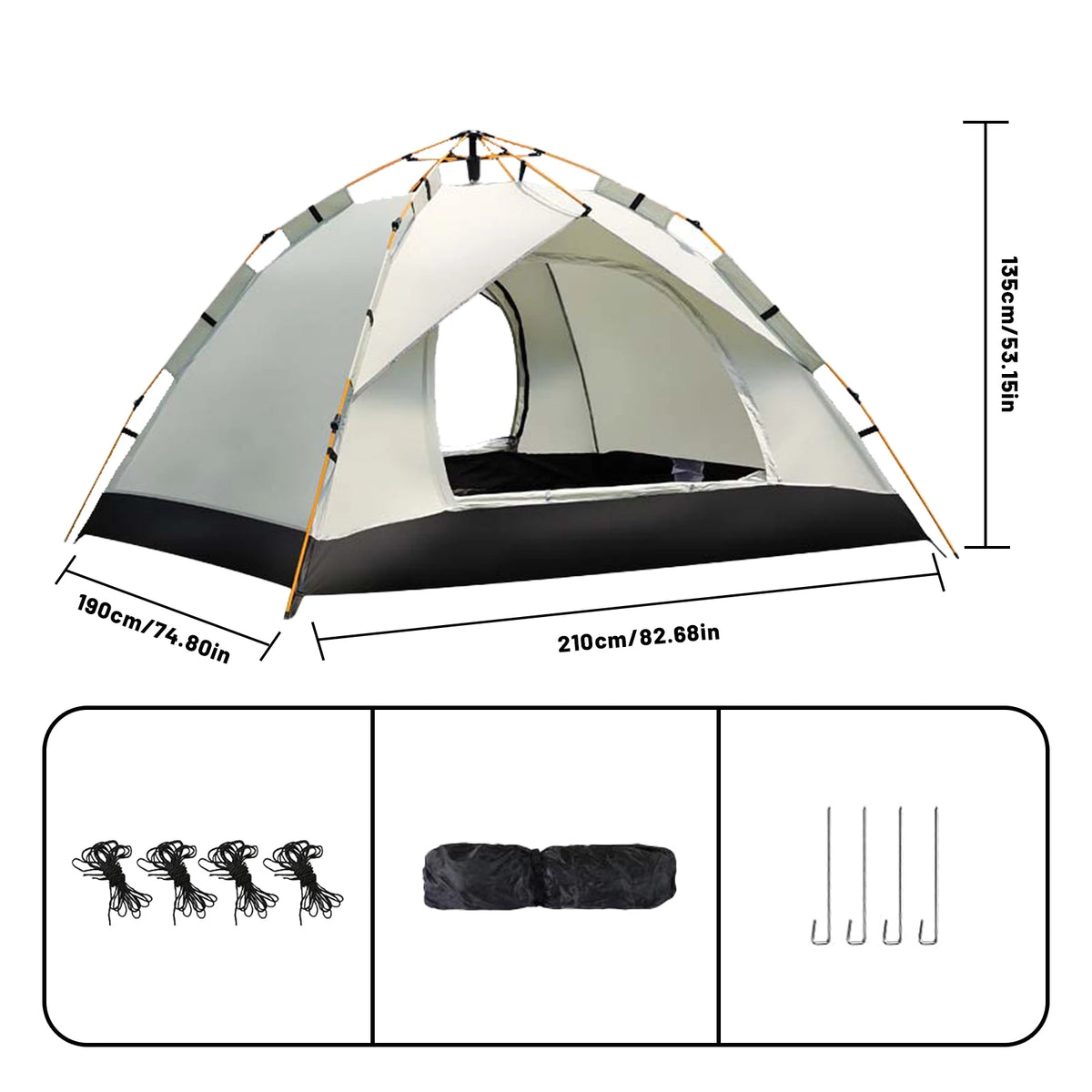 Pakicetus Automatic Pop Up Shelter Tent For Camping And Beach