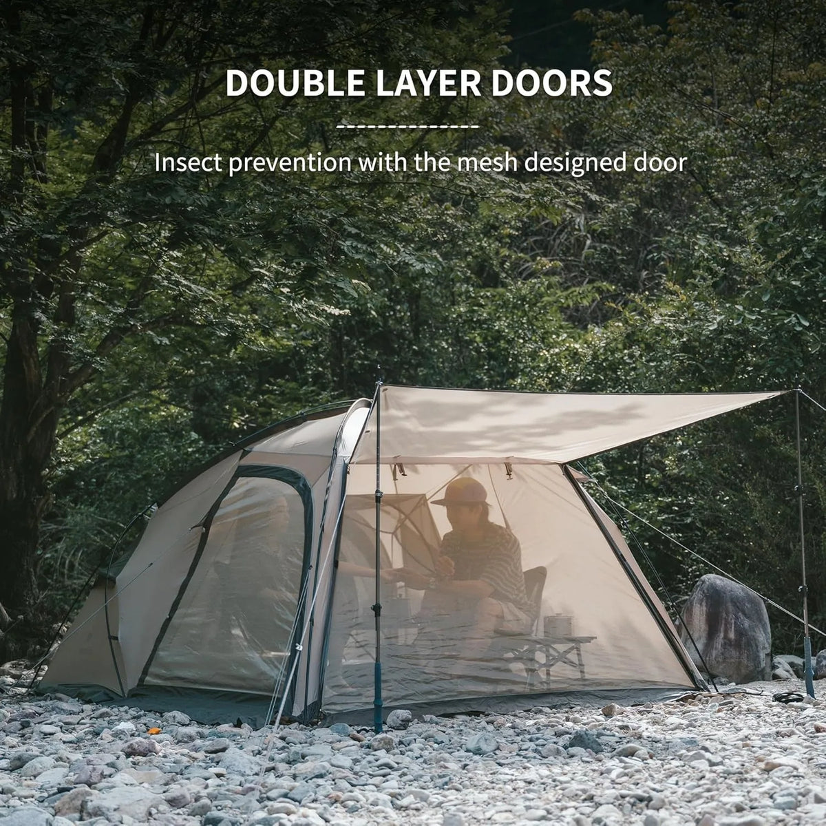 Naturehike Massif Waterproof Four Season Hot Tent With Stove Jack