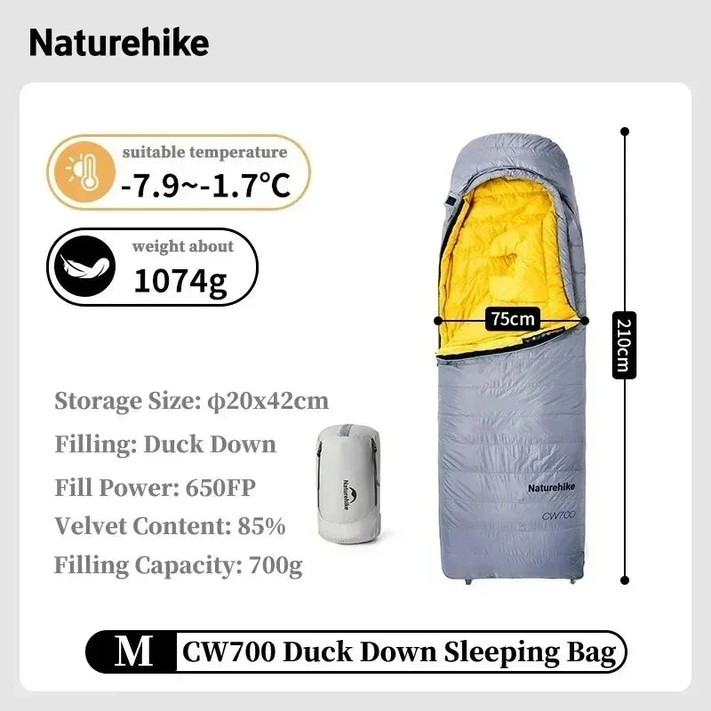 Naturehike Ultralight Duck Down Sleeping Bag For Outdoor Camping