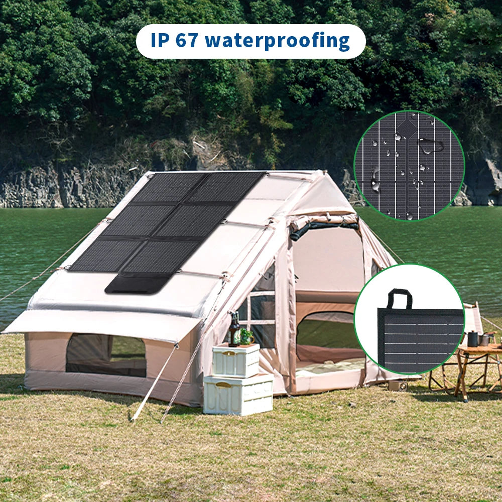 Foval Portable Foldable Solar Panel Charger for Off Grid Use