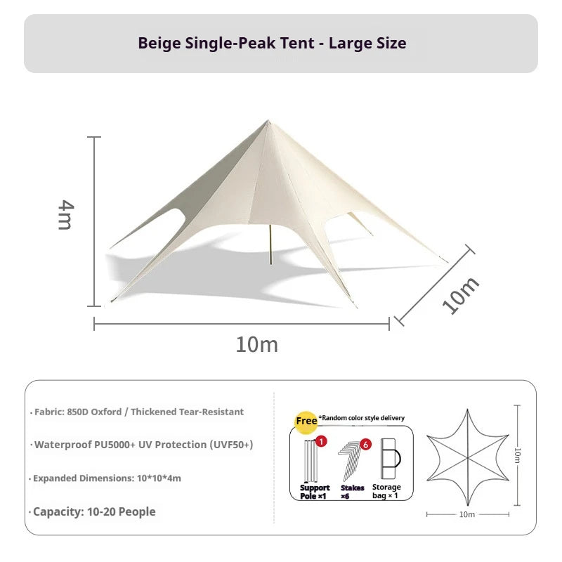 LISM Waterproof Outdoor Canopy Tent for Camping and Events