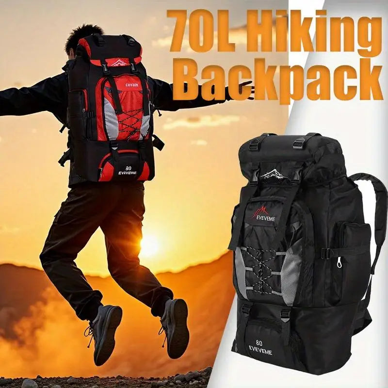 Outdoor Hiking Camping Travel Sports Backpack With Adjustable Straps