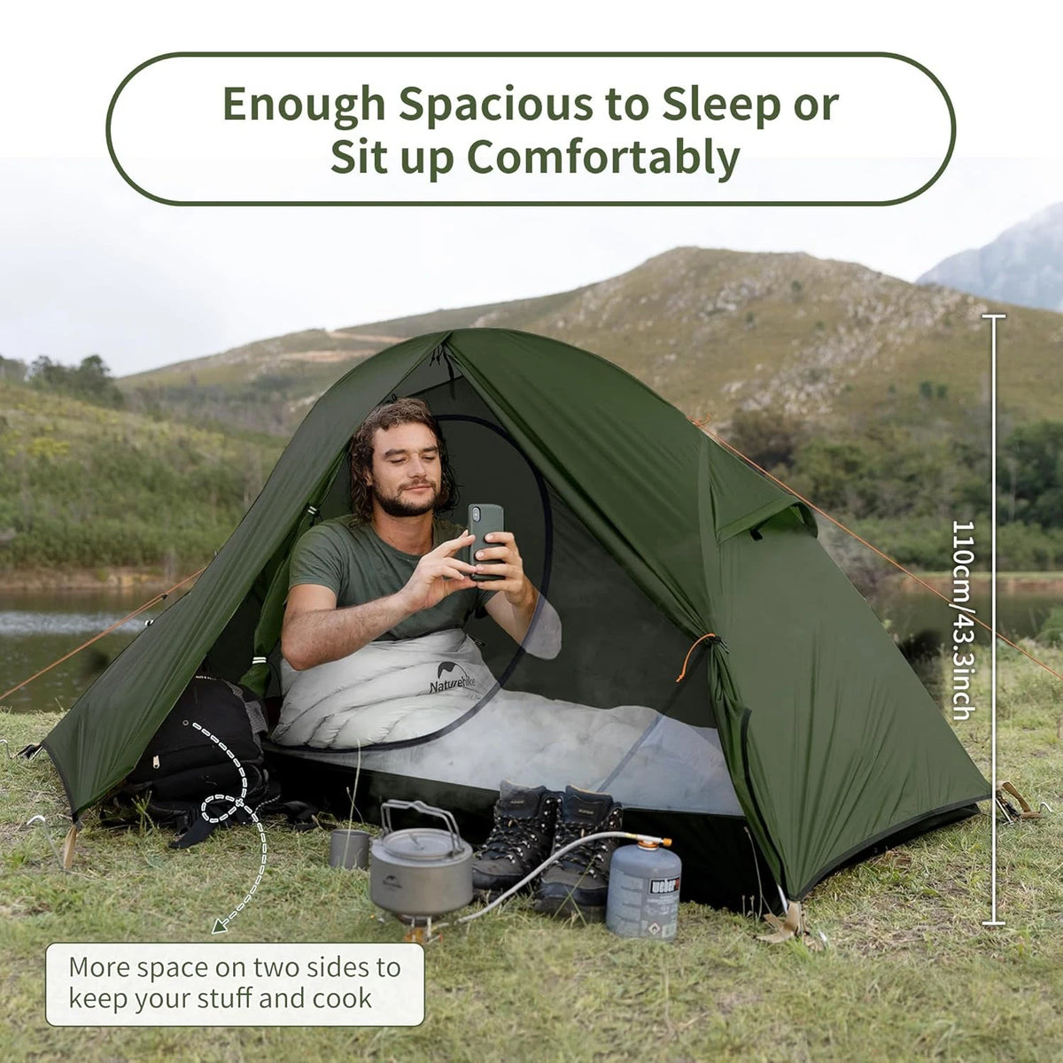 Naturehike Ultralight Waterproof Double Layer Trekking Camping Tent