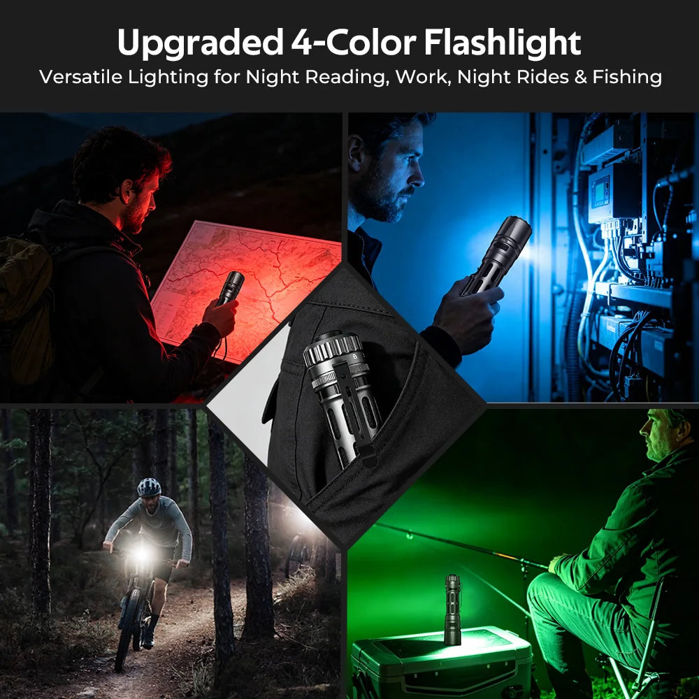 Wurkkos T1 Tactical Waterproof USB Rechargeable Multi Mode LED Flashlight