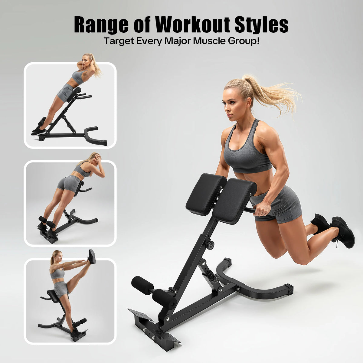 Roman Chair Back Extension Machine For Strength Training Home Gym