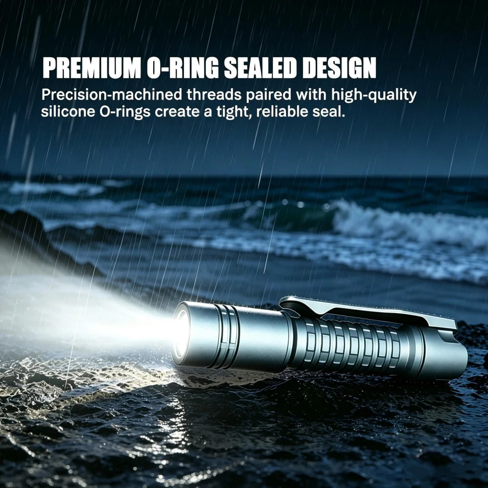 ReyLight Pineapple Titanium Flashlight With Nichia 519A LED