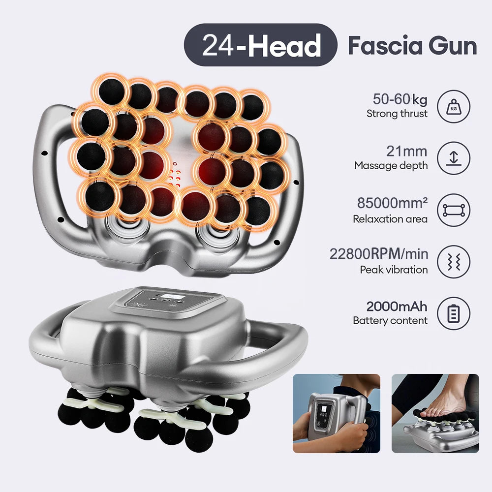 Foreverlily Fascia Massage Gun For Full Body Muscle Relief