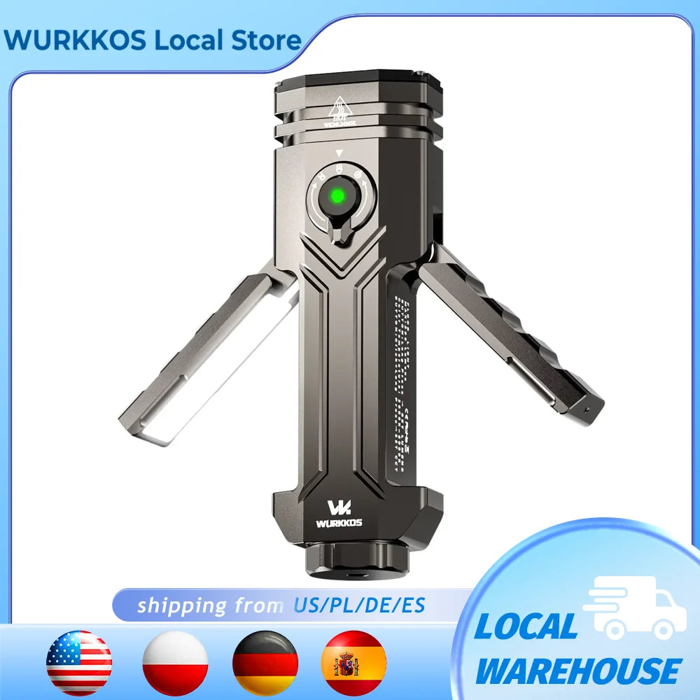 Wurkkos HD02 Portable LED Camping And Outdoor Flashlight