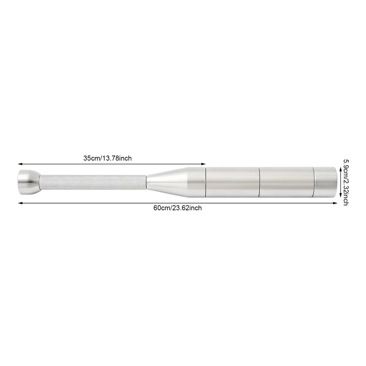 Adjustable Barbell With Knurled Grip For Home Strength Training