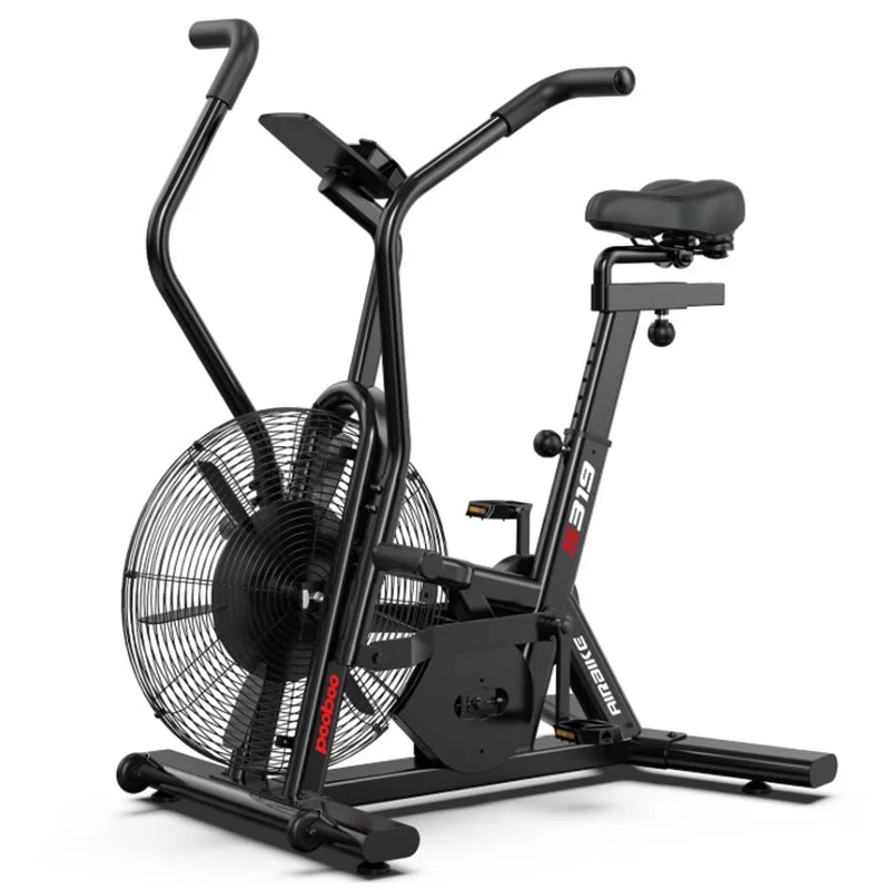 Pooboo Air Resistance Fan Bike For Full Body Cardio Workouts
