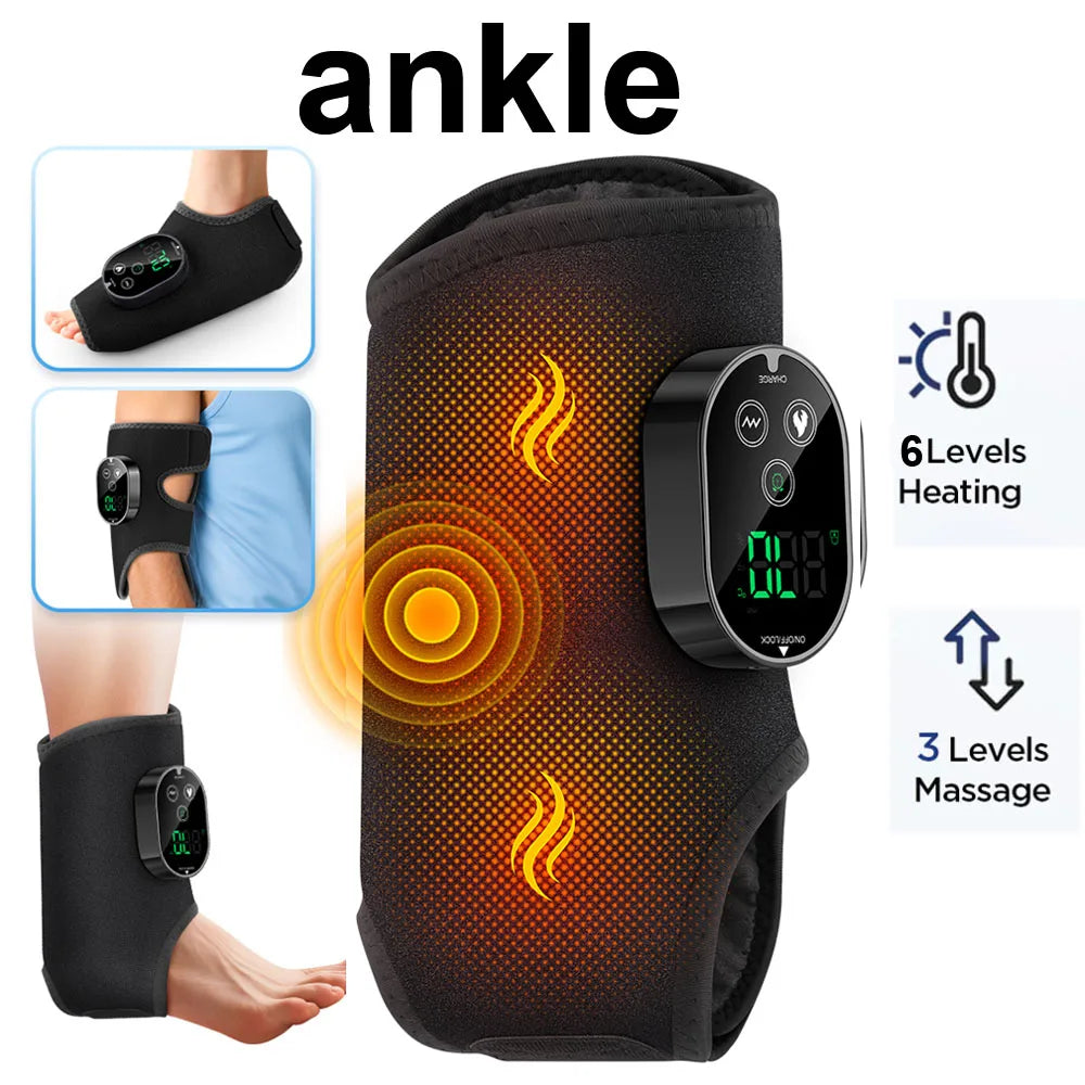 Hailicare Wireless Electric Heating Ankle Brace With Massage Support