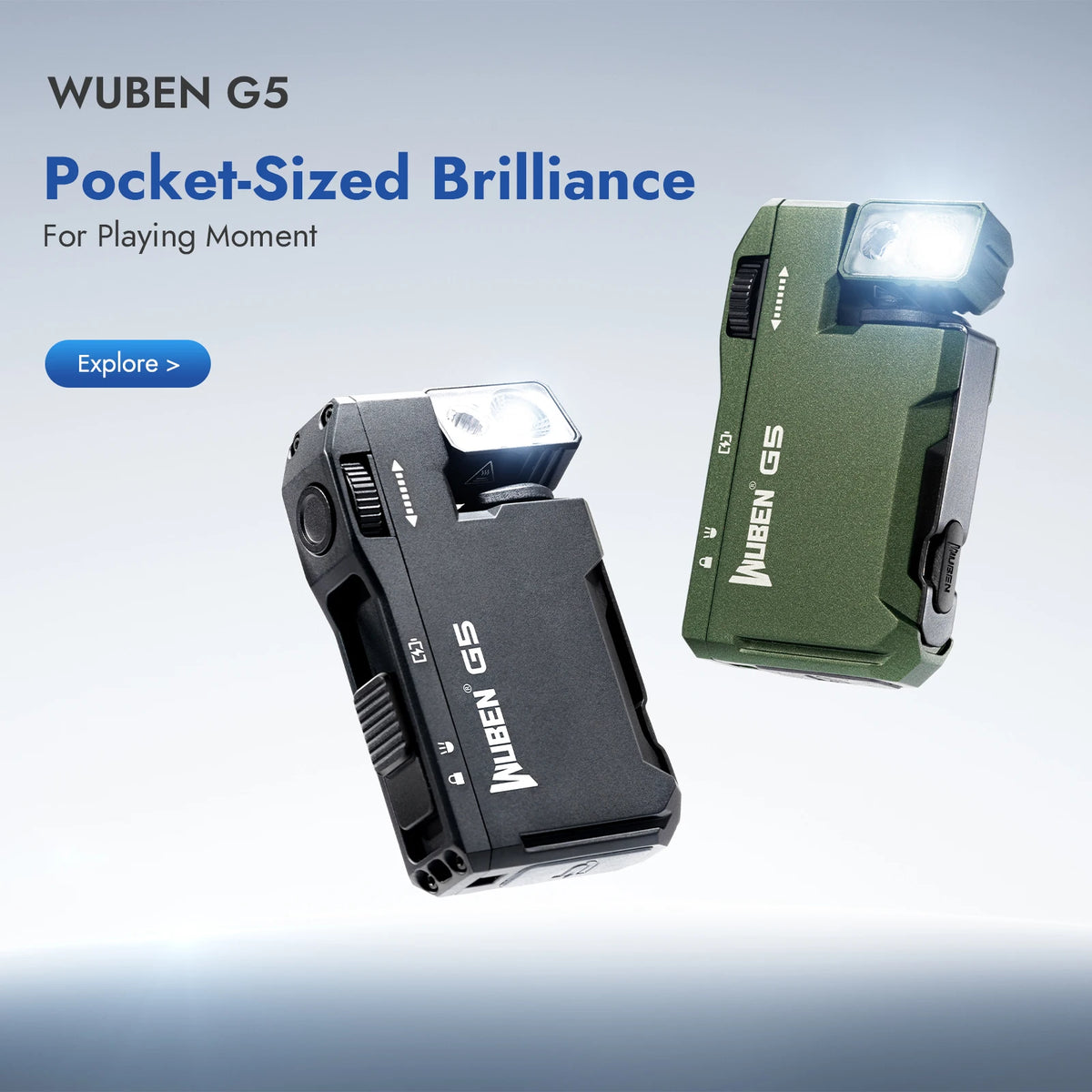 WUBEN Magnetic Rechargeable EDC Flashlight with USB C Keychain#+#+#+#+