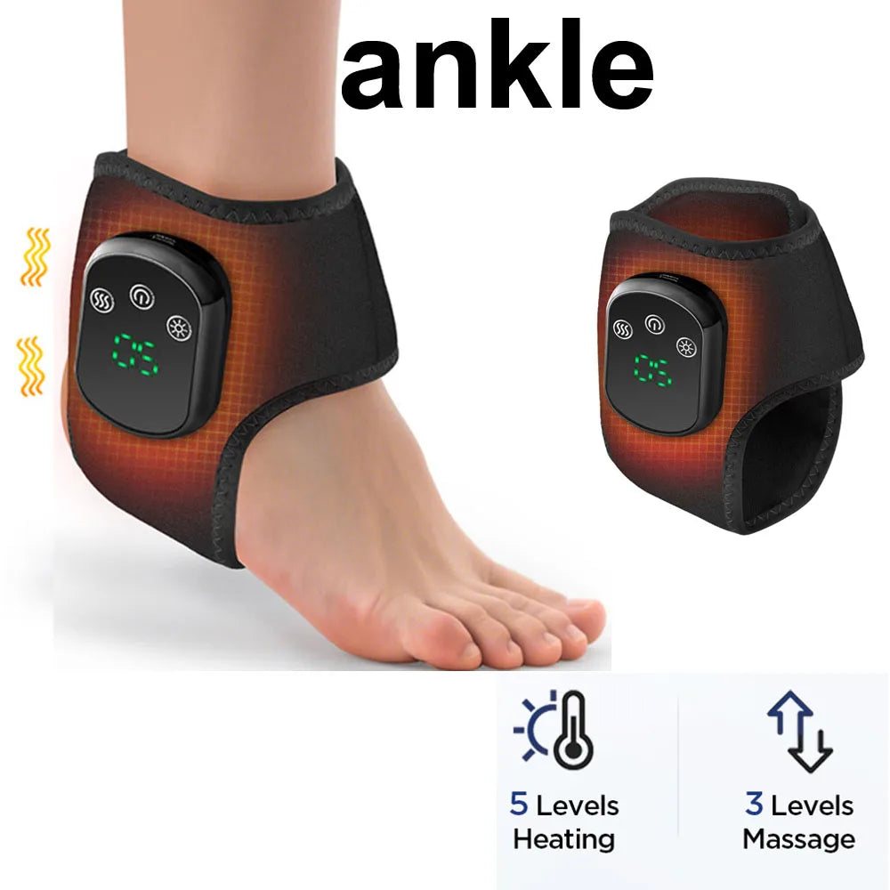 Hailicare Wireless Electric Heating Ankle Brace With Massage Support