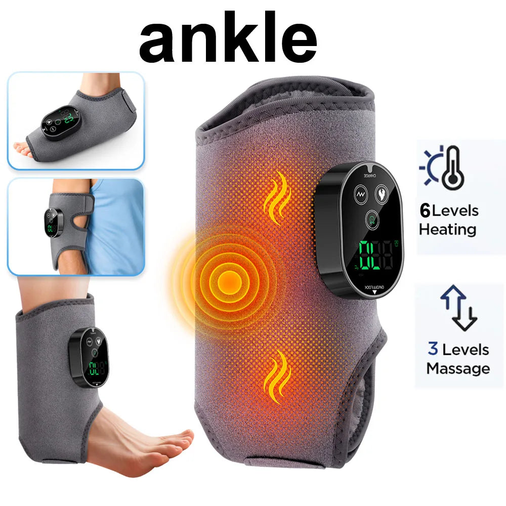 Hailicare Wireless Electric Heating Ankle Brace With Massage Support