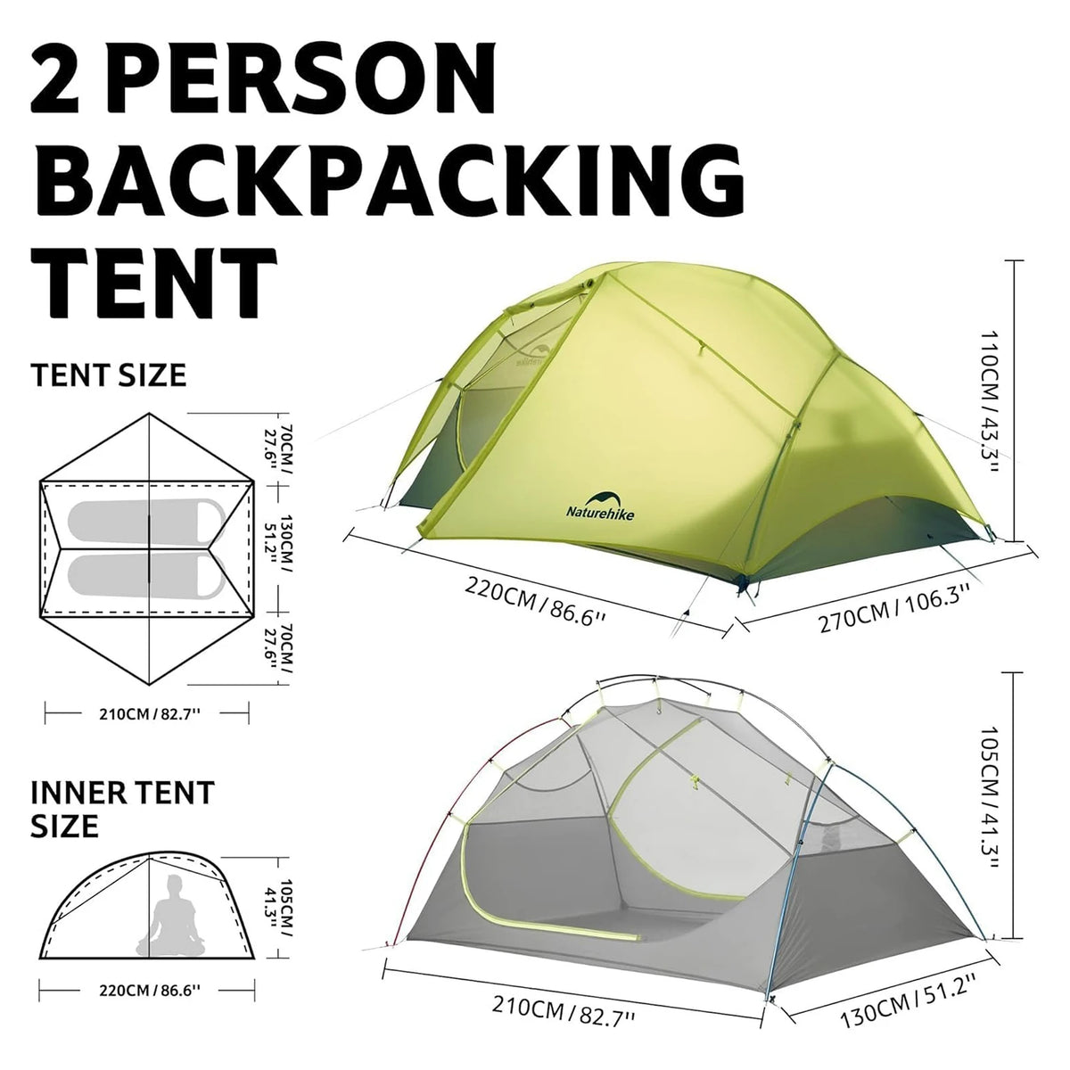 Naturehike Star River EXT Double Layer Waterproof Trekking Tent