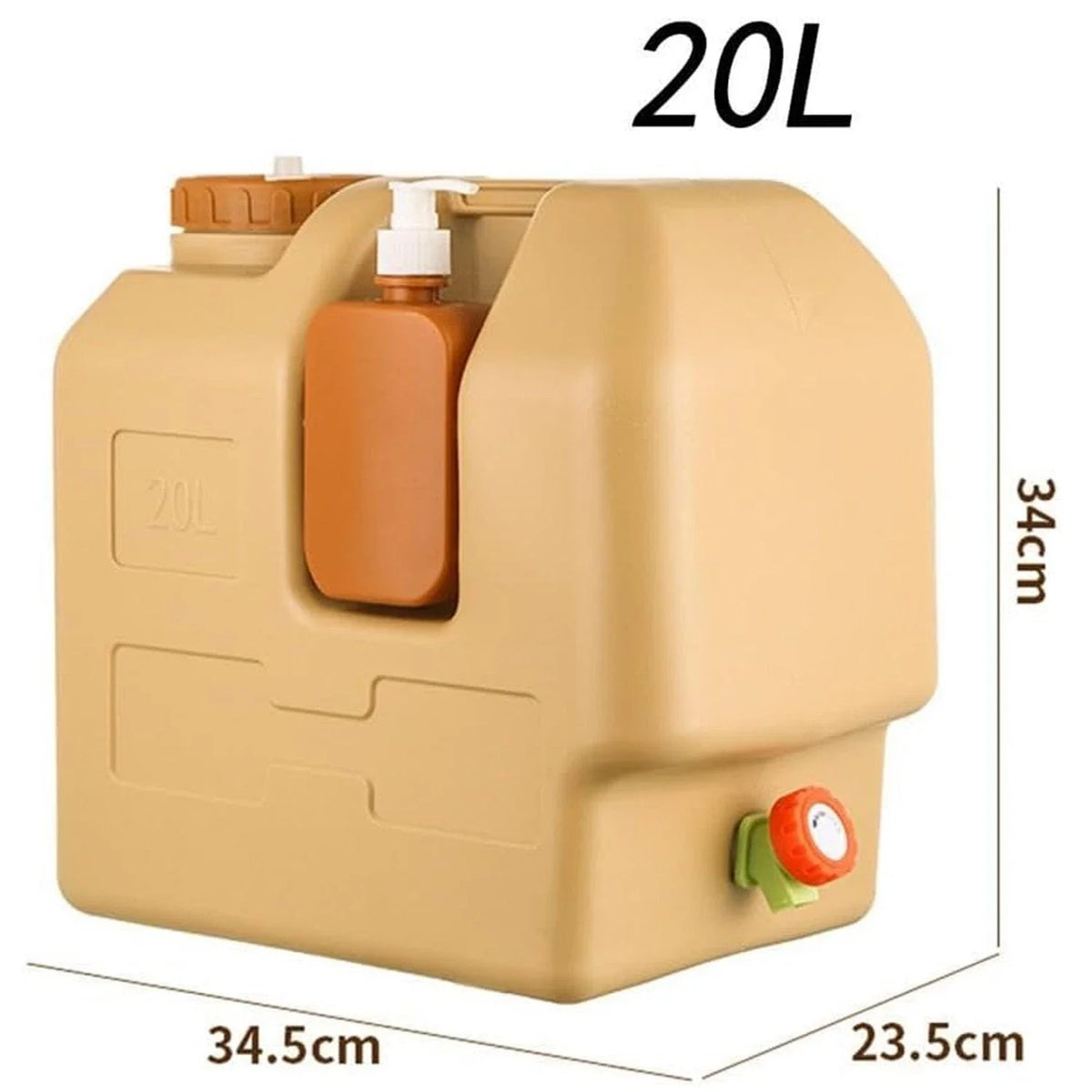 Portable Emergency Water Storage Bag With Spigot For Outdoor Camping