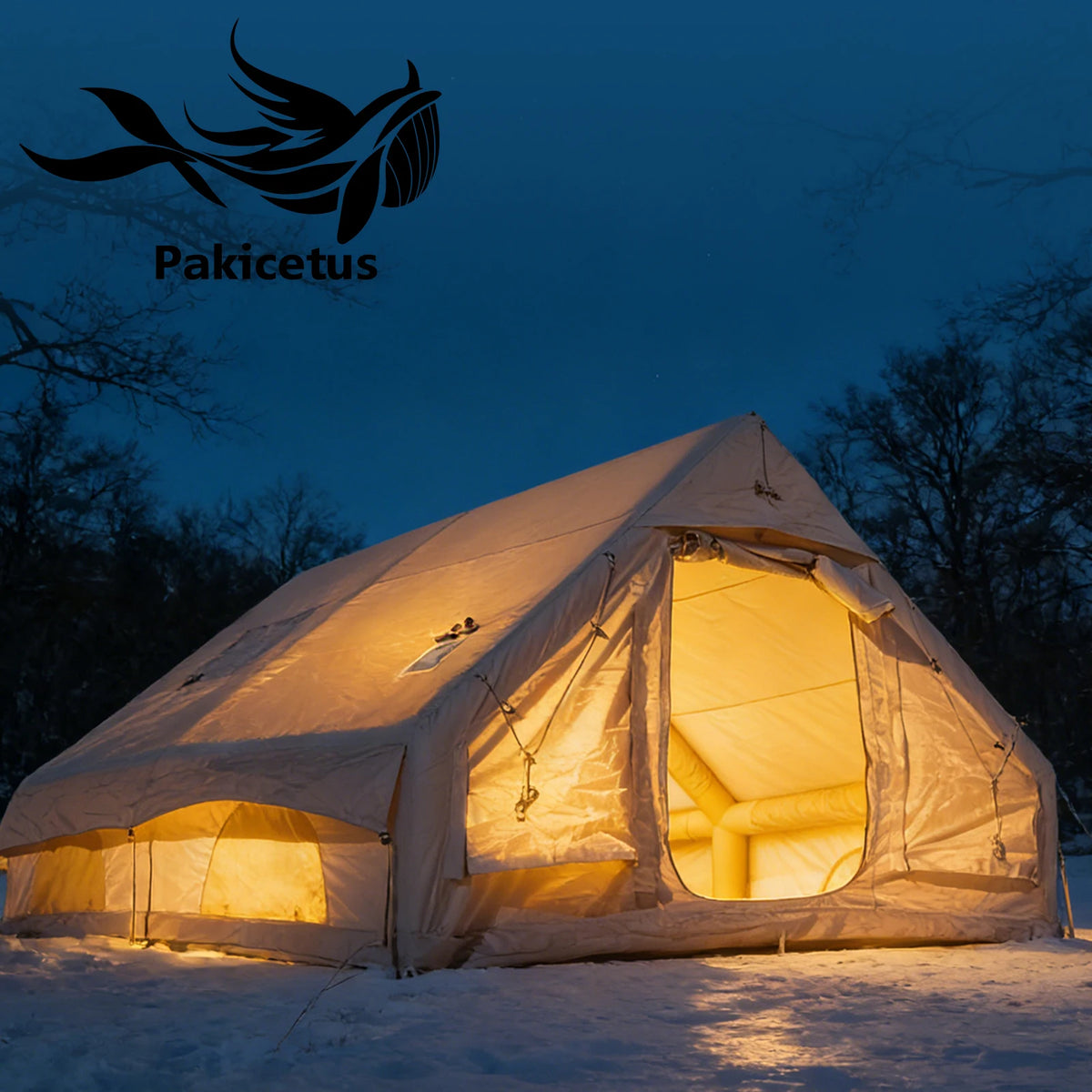 Pakicetus Luxury Inflatable Camping Tent With Manual Hand Pump