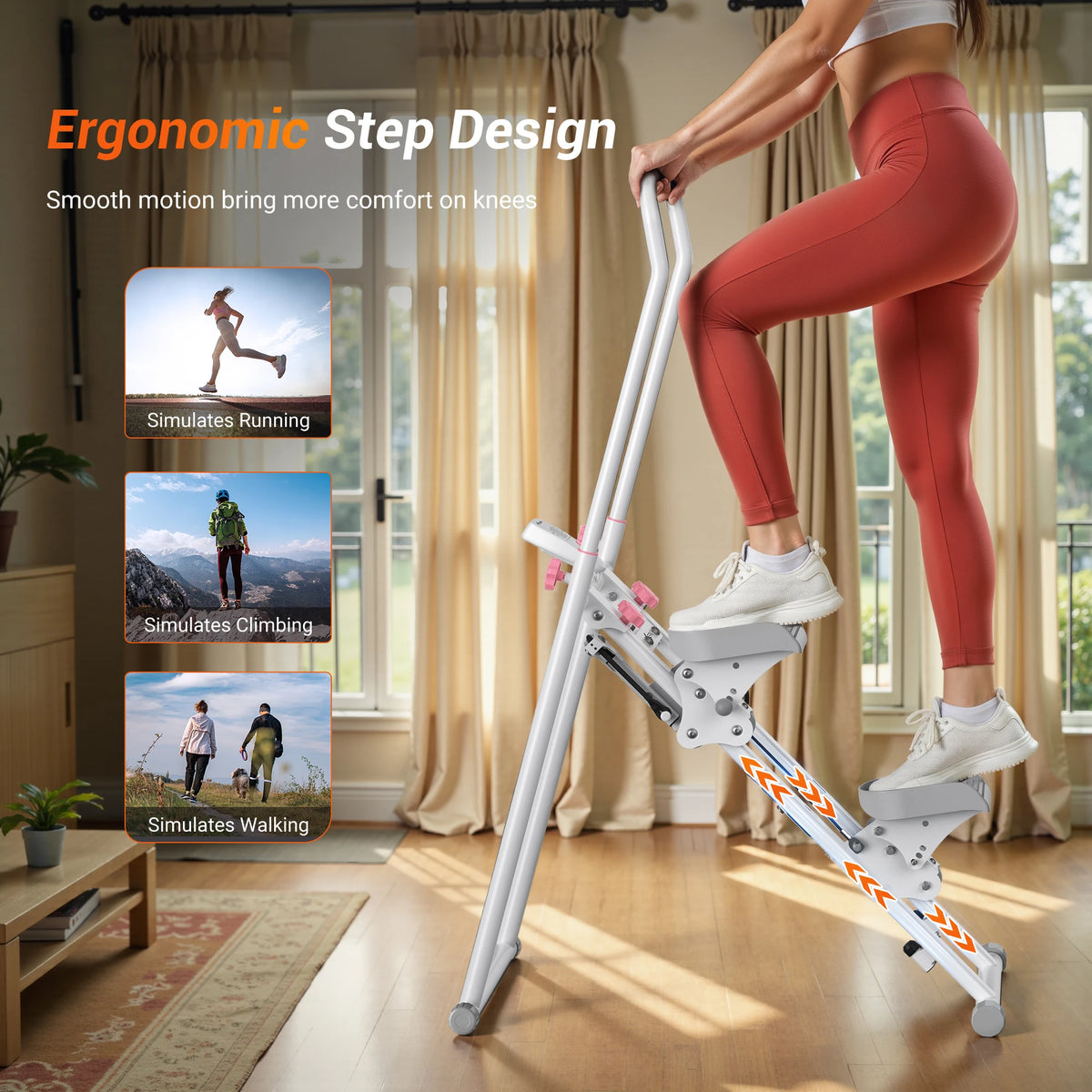 MERACH Folding Stair Stepper For Full Body Home Gym Workouts