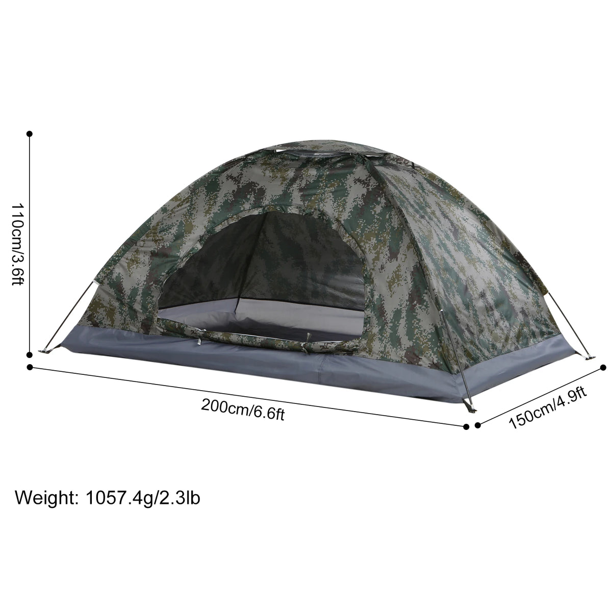 TOMSHOO Ultralight Camping Tent With UV Protection for Hiking