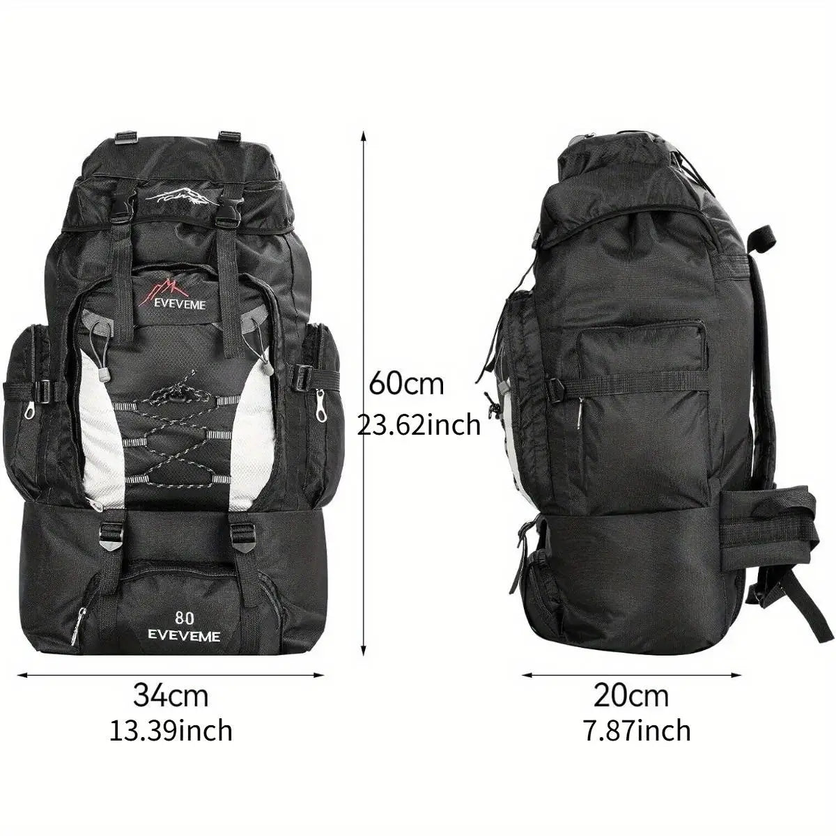 Outdoor Hiking Camping Travel Sports Backpack With Adjustable Straps