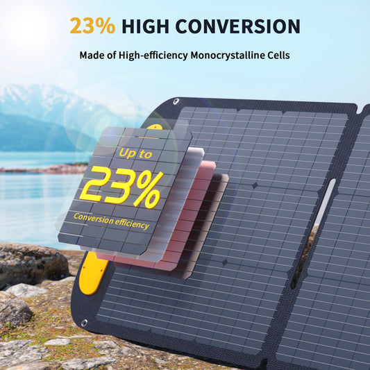 VTOMAN Portable Folding Solar Panel Charger With Adjustable Kickstands