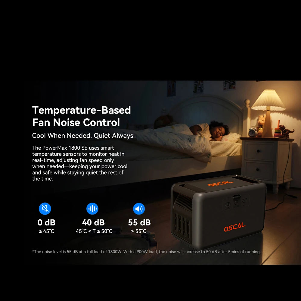 OSCAL Portable Solar Generator With LiFePO4 Power Station