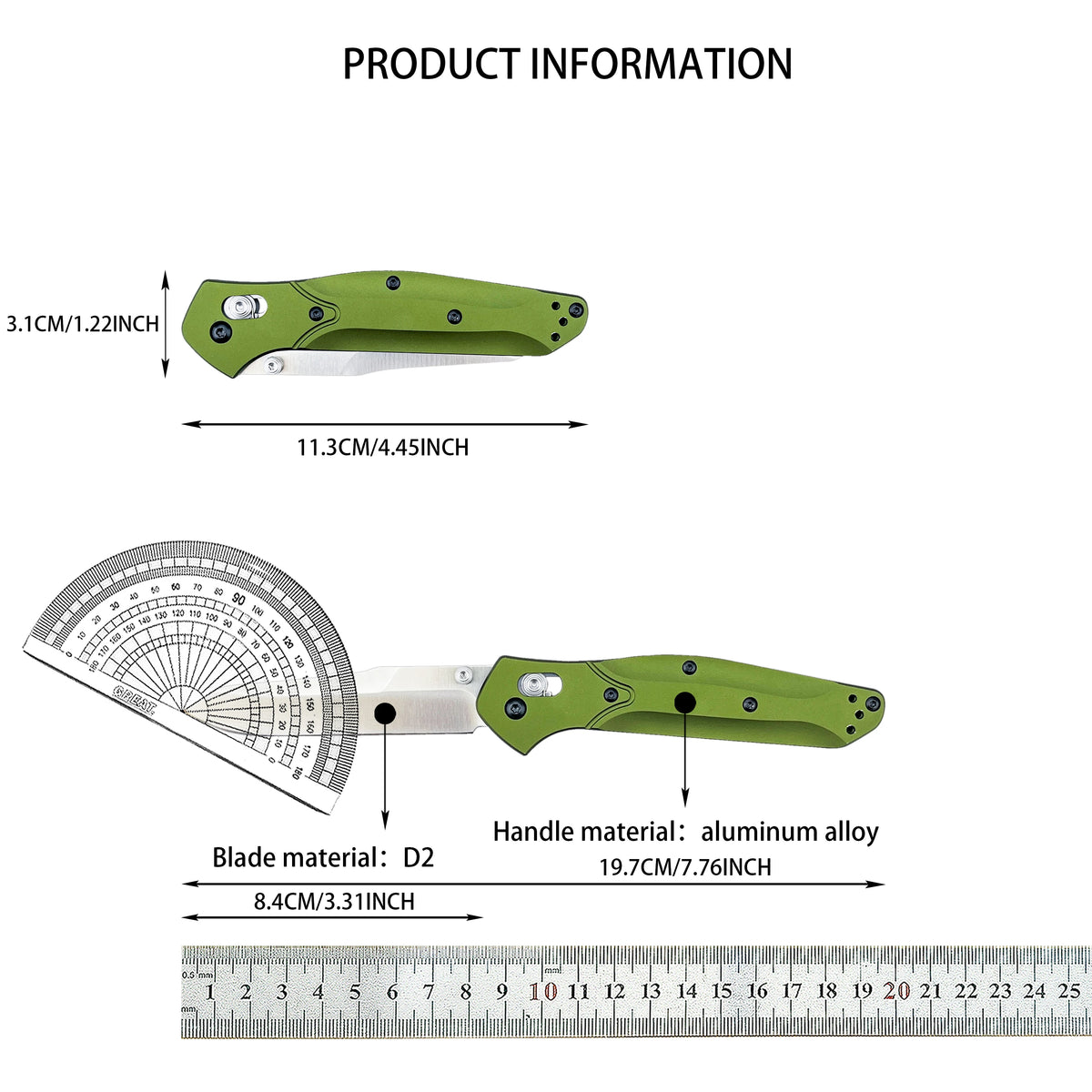 CPM S30V Folding Knife Aluminum Handle Outdoor Rescue Tool
