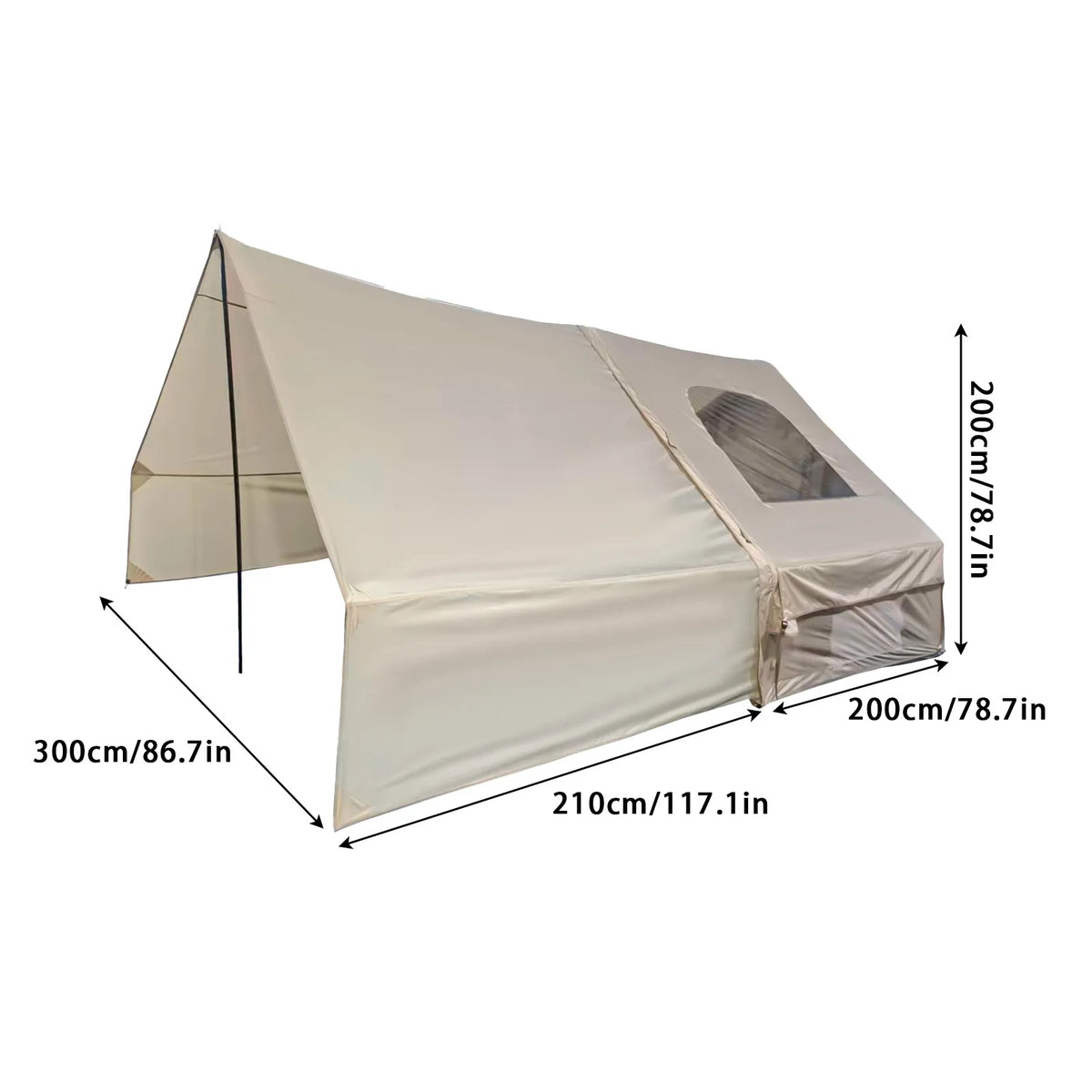 Pakicetus Quick Setup Inflatable Family Camping Tent With Breathable Mesh